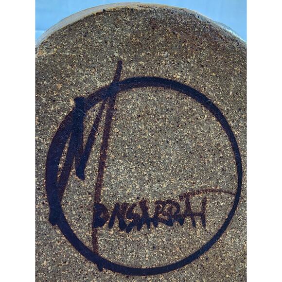 Sculptural Studio Art Pottery, Signed by Monsarrat Stoneware Jug/Pitcher, No Lid - Picture 8 of 13